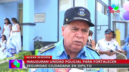 Inauguran unidad policial para fortalecer seguridad ciudadana en Dipilto, Nueva Segovia