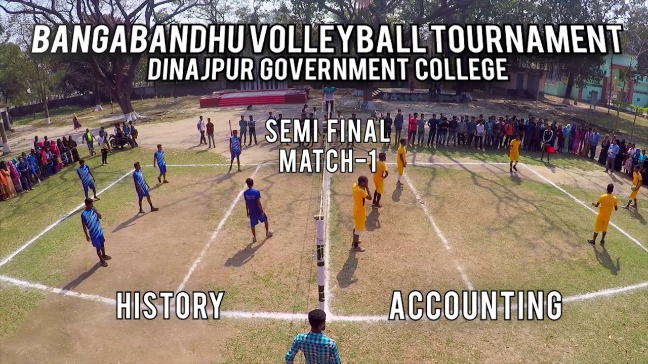 Dinajpur Gov College; History vs Accounting (Semifinal Match-1); Bangladesh University Volleyball Tournament