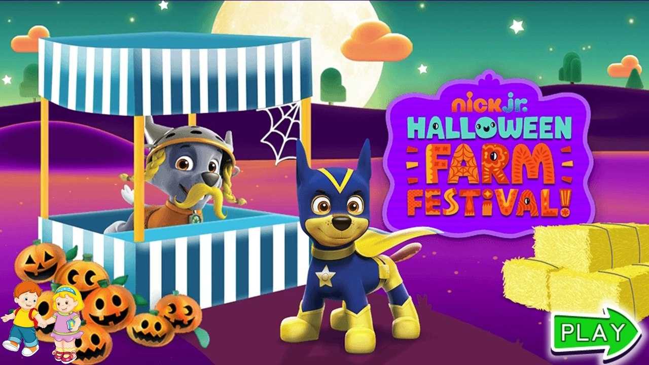 Paw Patrol Halloween Farm Festival Fun Games and Videos for