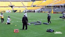 Eddie Faulkner Breaks Down Unique RB Drills at Steelers Camps