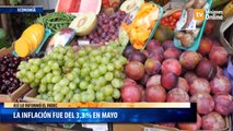 La inflación fue del 3,3 % en mayo
