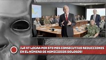 ¡La 4T logra por 5to mes consecutivo reducciones en el número de HOMICIDIOS DOLOSOS!