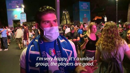 Euro 2020: Italian fans react after victory over Switzerland