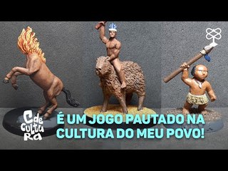 Focado na cultura indígena, artista cria miniaturas para jogo