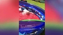Funny Baby Playing With Water - Baby Outdoor Video