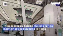 Robots distribute holy water in Mecca amid Covid hajj precautions