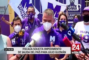 Julio Guzmán: PJ evaluará pedido fiscal de impedimento de salida del país este viernes