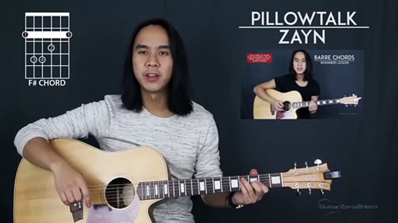 PILLOWTALK Zayn Malik Guitar Lesson Tutorial Acoustic