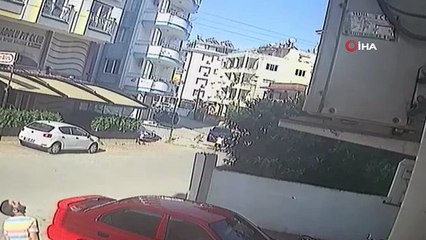 Çalmadan önce güvenlik kamerasının açısını keserle değiştirmeye çalıştı