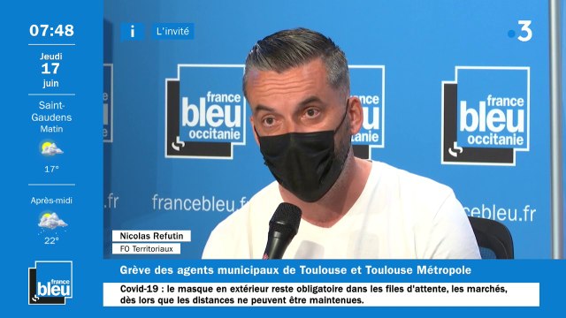 Nicolas Refutin, membre de l'intersyndicale à l'origine de la grève des agents territoriaux à Toulouse