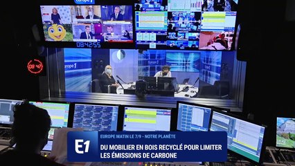 Du mobilier en bois recyclé pour limiter les émissions de carbone