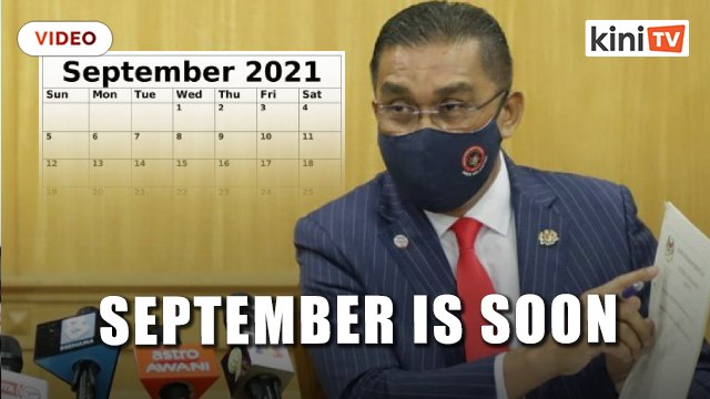 Takiyuddin: Agong didn't say which month, September is soon