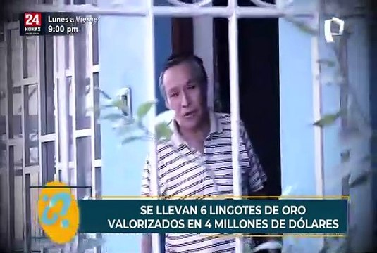 Falsos policías roban seis barras de oro valorizadas en más de 4 millones de dólares