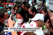 Keiko Fujimori se reunió con Augusto Cáceres, alcalde de San Isidro