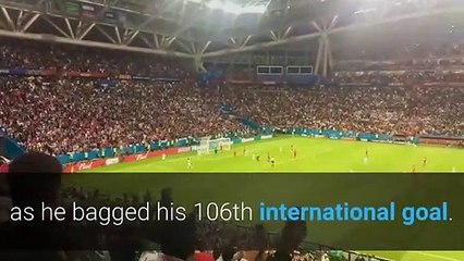 Скачать видео: Cristiano Ronaldo makes history at Euro 2020 as Portugal beats Hungary