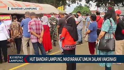 HUT Bandar Lampung, Masyarakat Umum Jalani Vaksinasi