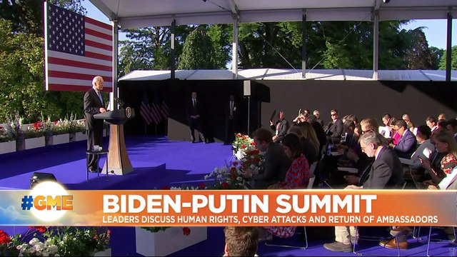 Joe Biden says he told Vladimir Putin 'we need to set basic rules of the road' at Geneva meeting