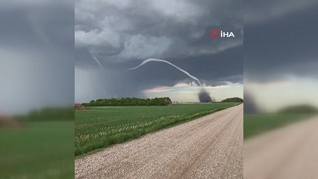 Kanada'da dev hortum kamerada