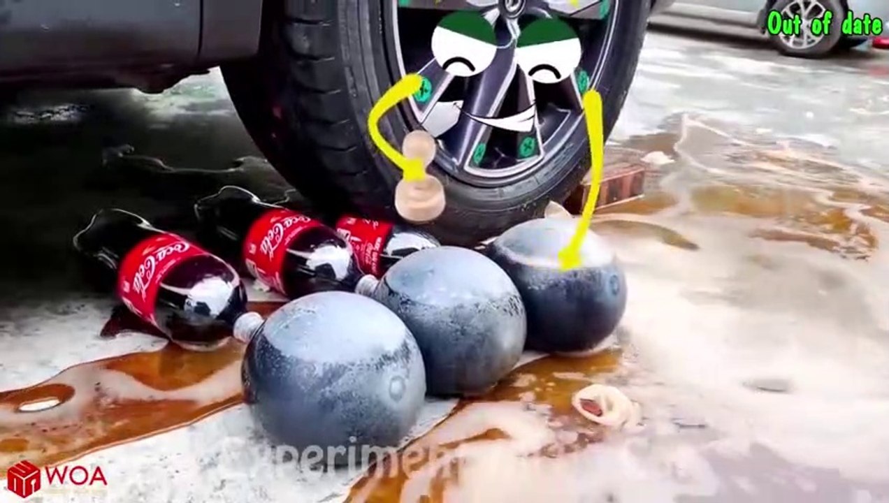 Crushing Crunchy _ Soft Things by Car _ Experiment Car vs Nails_ Coca