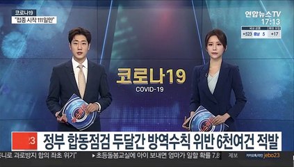 정부 합동점검 두달간 방역수칙 위반 6천630건 적발