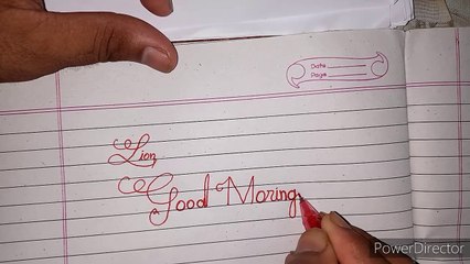 Good morning cursive handwriting #handwriting #shashikalwar