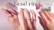 DIY seeds beads rings |  How to make beads rings |  Easy DIY |  DIY  Jewelry |  Best Tiktok  Compilation | My Pumpkin