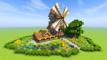 Minecraft Medieval WINDMILL Inspiration - Last Of Us 2 Trailer Song - Through The Valley (Cre  A1MOSTADDICTED MINECRAFT)