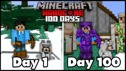 I Survived 100 Days in Hardcore Minecraft.. Here's What Happened