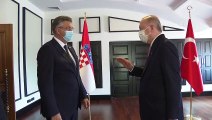 ANTALYA - Cumhurbaşkanı Erdoğan, Hırvatistan Başbakanı Plenkovic'i kabul etti