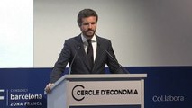 Casado insiste en que los indultos no son concordia ante los empresarios catalanes