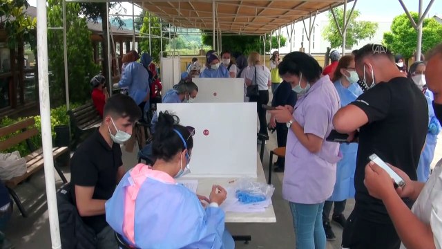 BARTIN - OSB çalışanları aşılama faaliyetlerine yoğun ilgi gösteriyor