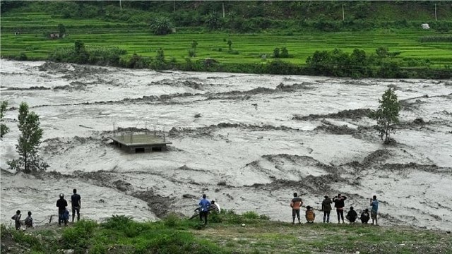 Caught on Cam: Flash floods hit Nepal, several missing