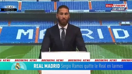 L'émotion de Ramos - Foot - ESP - Madrid