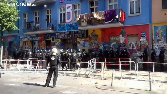 Берлин: сквоттеры против полиции