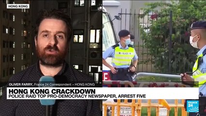 Editors of Hong Kong newspaper arrested under security law