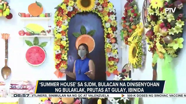 Silipin ang 'Summer House' sa SJDM, Bulacan na dinisenyohan ng bulaklak, prutas at gulay, ibinida