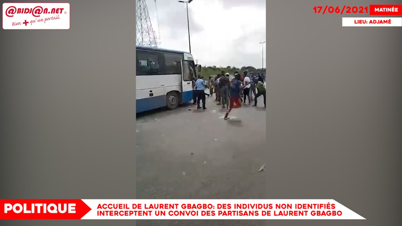Accueil de Laurent Gbagbo: Des individus non identifiés interceptent un convoi des partisans de Laurent Gbagbo