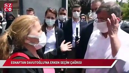 Esnaftan Davutoğlu’na erken seçim çağrısı: Niye sandıktan kaçıyorlar? Getirsin sandığı önüme