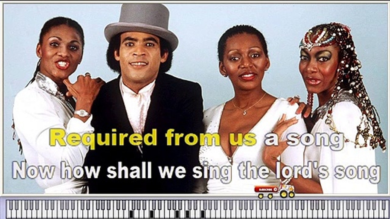 Boney M. - Rivers of Babylon - Karaoke Instrumental Version with virtual piano & lyrics