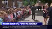 "Ça va la claque que tu t'es prises ?": Emmanuel Macron interpellé par un enfant dans une école en Picardie