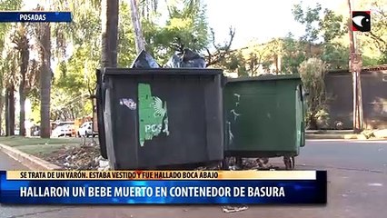 Hallaron un bebe muerto en contenedor de basura