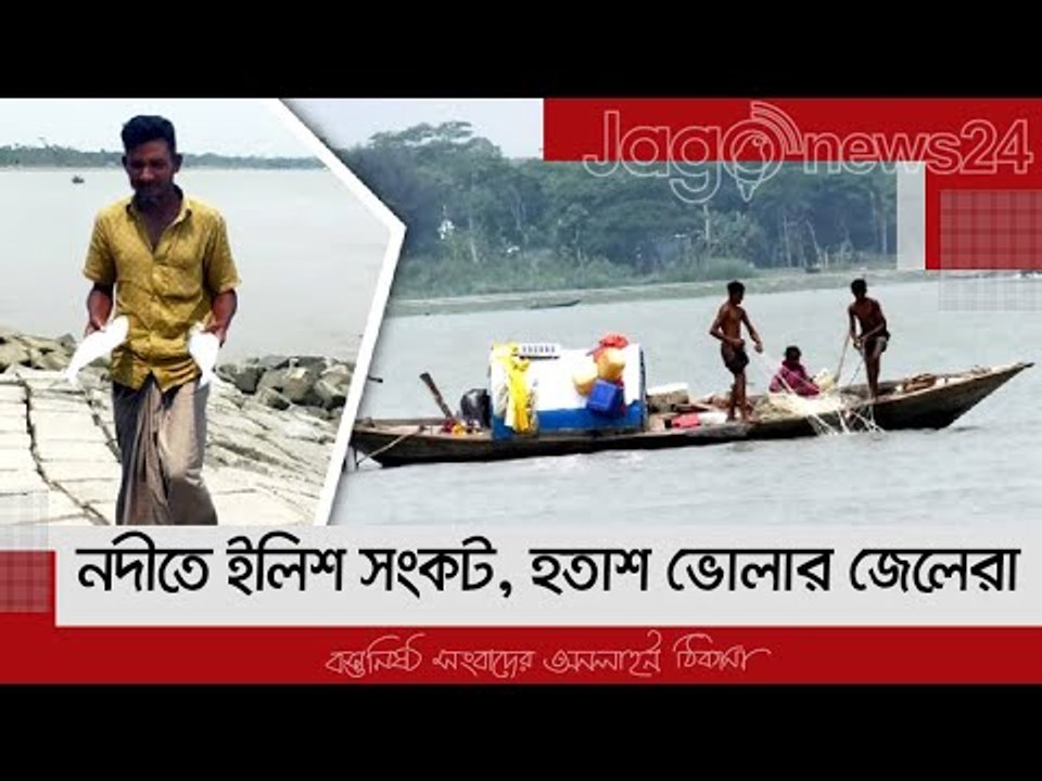 নদীতে ইলিশ সংকট, হতাশ ভোলার জেলেরা | Jagonews24.com