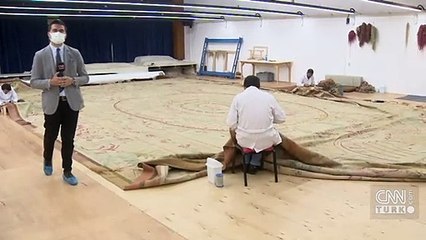 120 yıllık halı restore ediliyor