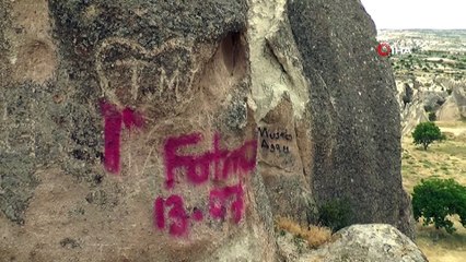İsimlerini UNESCO dünya mirası peribacalarına yazdılar