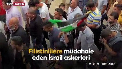 İsrail askerlerince şehit edilen Filistinli çocuk son yolculuğuna uğurlandı