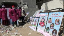 GAZZE - Filistinli kadınlar, İsrail'in Gazze saldırısında yıkılan yerleri temizleme ve ağaçlandırma girişimi başlattı