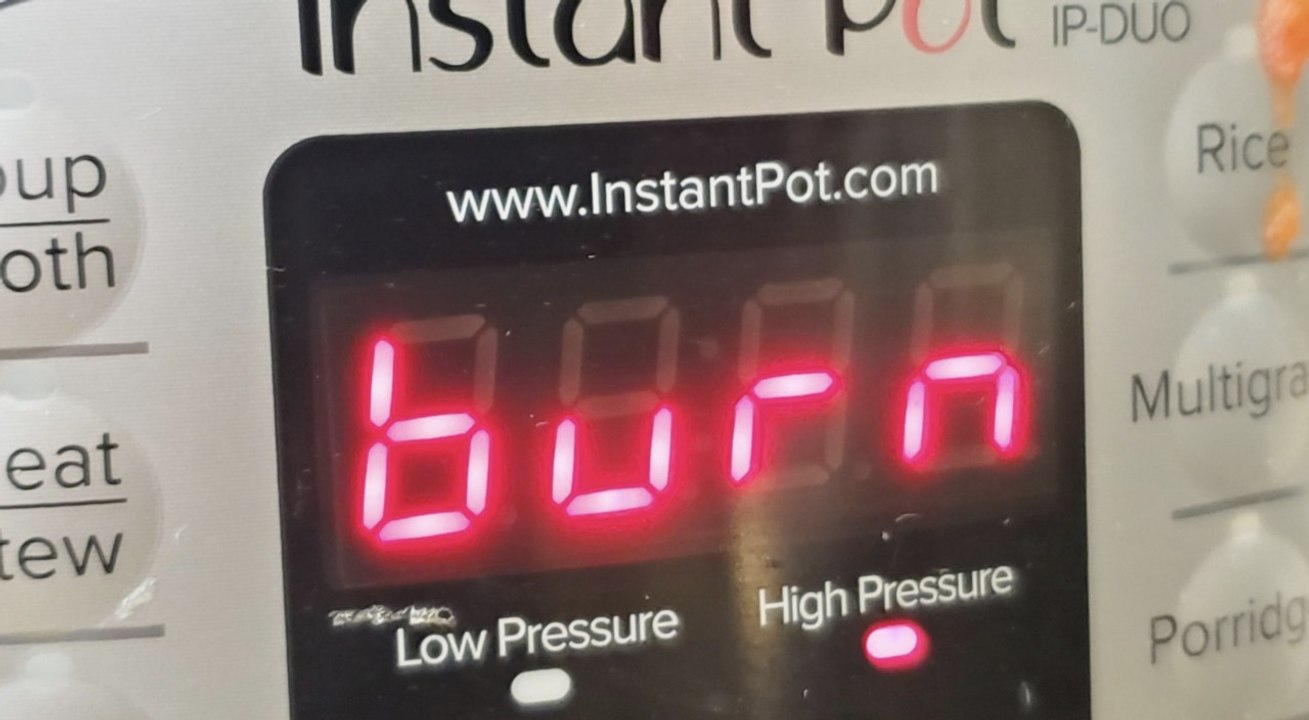 What Does 'Burn' Mean on My Instant Pot?