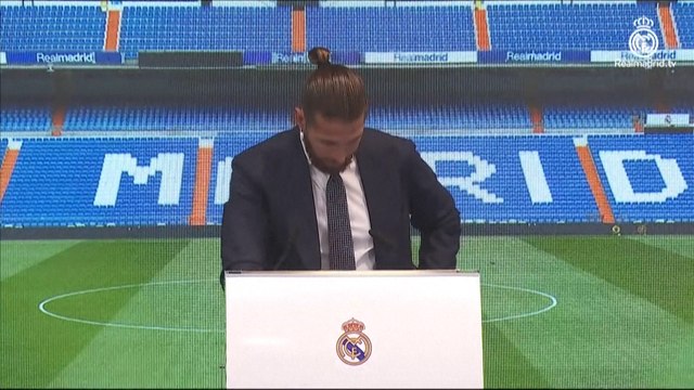 Football : Sergio Ramos, ému, fait ses adieux au Real Madrid
