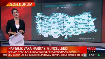 Son dakika haberi: Bakan Koca paylaştı! Haftalık vaka haritası güncellendi