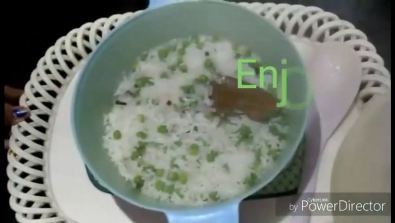 मटर का पुलाव माइक्रोवेव में बनाएं/Peas Pulao In Microwave In Hindi Language